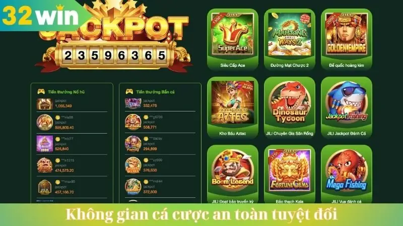Không gian cá cược an toàn tuyệt đối